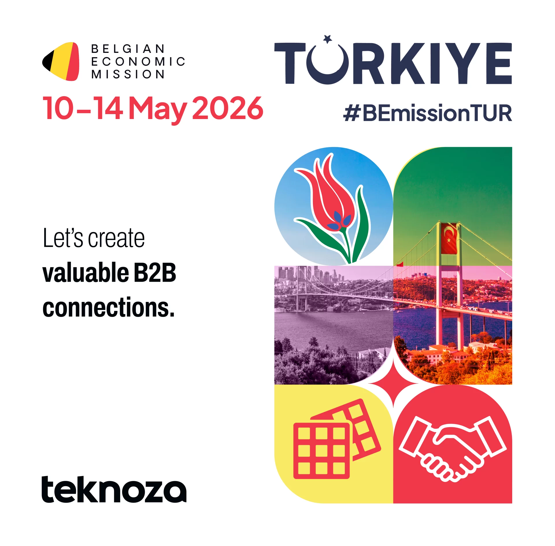 Teknoza op de Belgische Economische Missie naar Türkiye. 3 belgian-economic-mission-web-banner-kapak-11